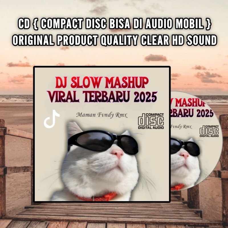 Kaset CD Mobil Lagu Dj Tiktok Terbaru 2025 - CD Musik Dj Slow Mashup Viral Populer - Kaset CD Lagu D