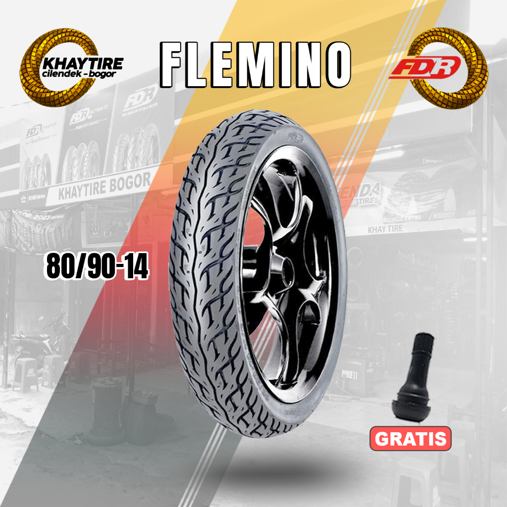 Sepasang/Satuan Ban Motor Matic FDR FLEMINO Ring 14 Tubeless