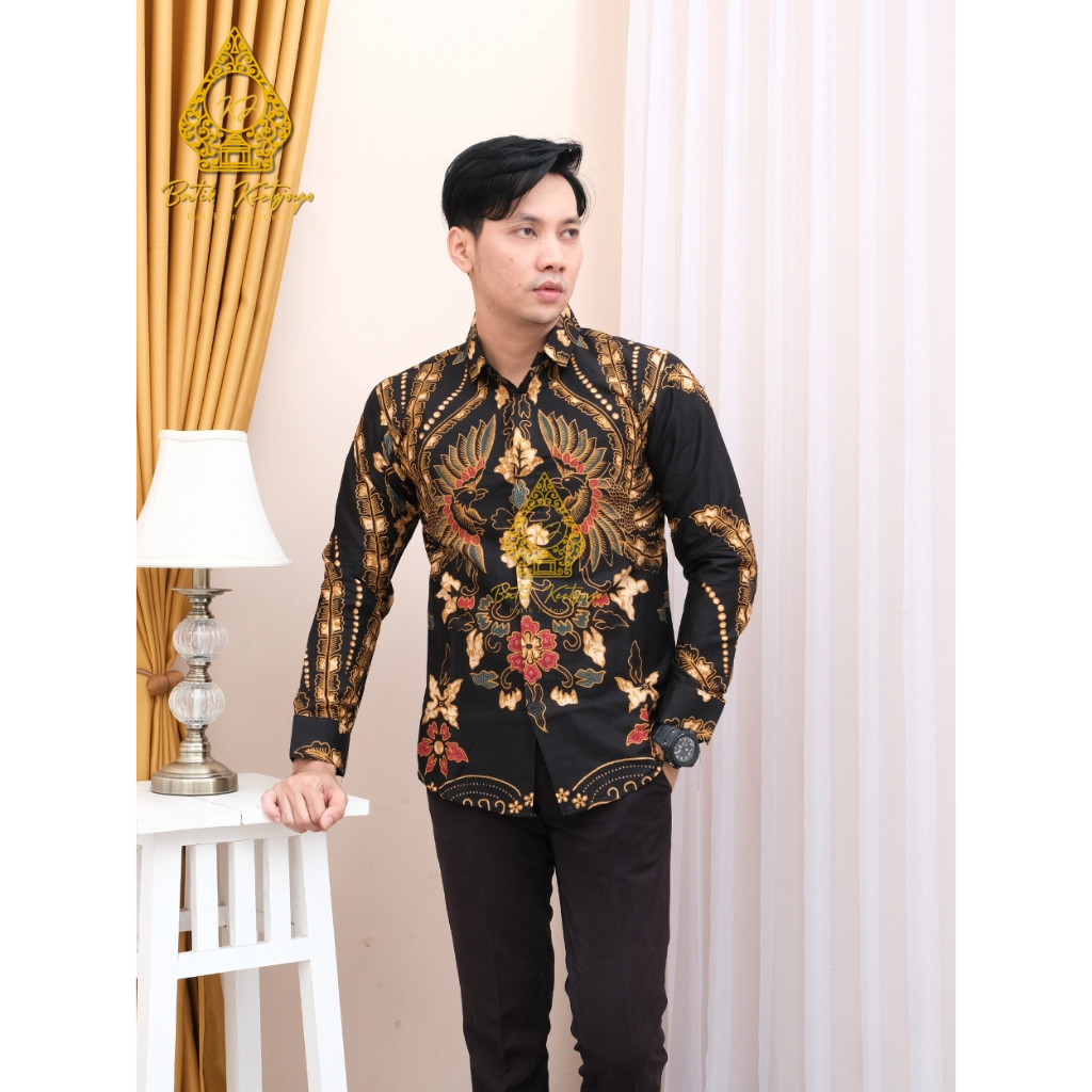 Kemeja Batik Pria Lengan Panjang Prabuseno Batik Alisan Batik Premium Batik Solo Premium MTF05