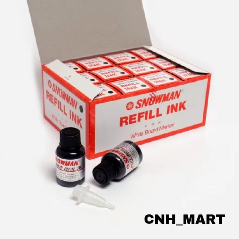 

Refril - Isi Ulang Tinta Spidol White Board Snowman - White Board Marking INK Harga 1 Botol