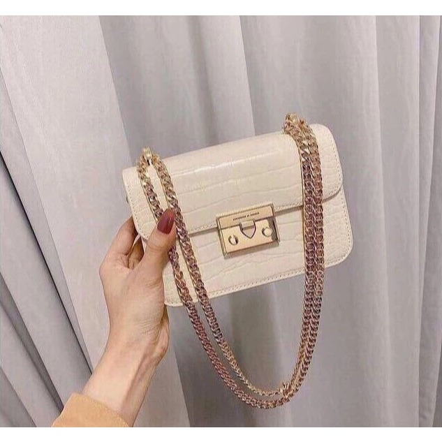 TAS WANITA - TAS MINI CK CROCO - TAS IMPORT TALI RANTAI SLINGBAG CROCO IMPORT TAS SELEMPANG WANITA I