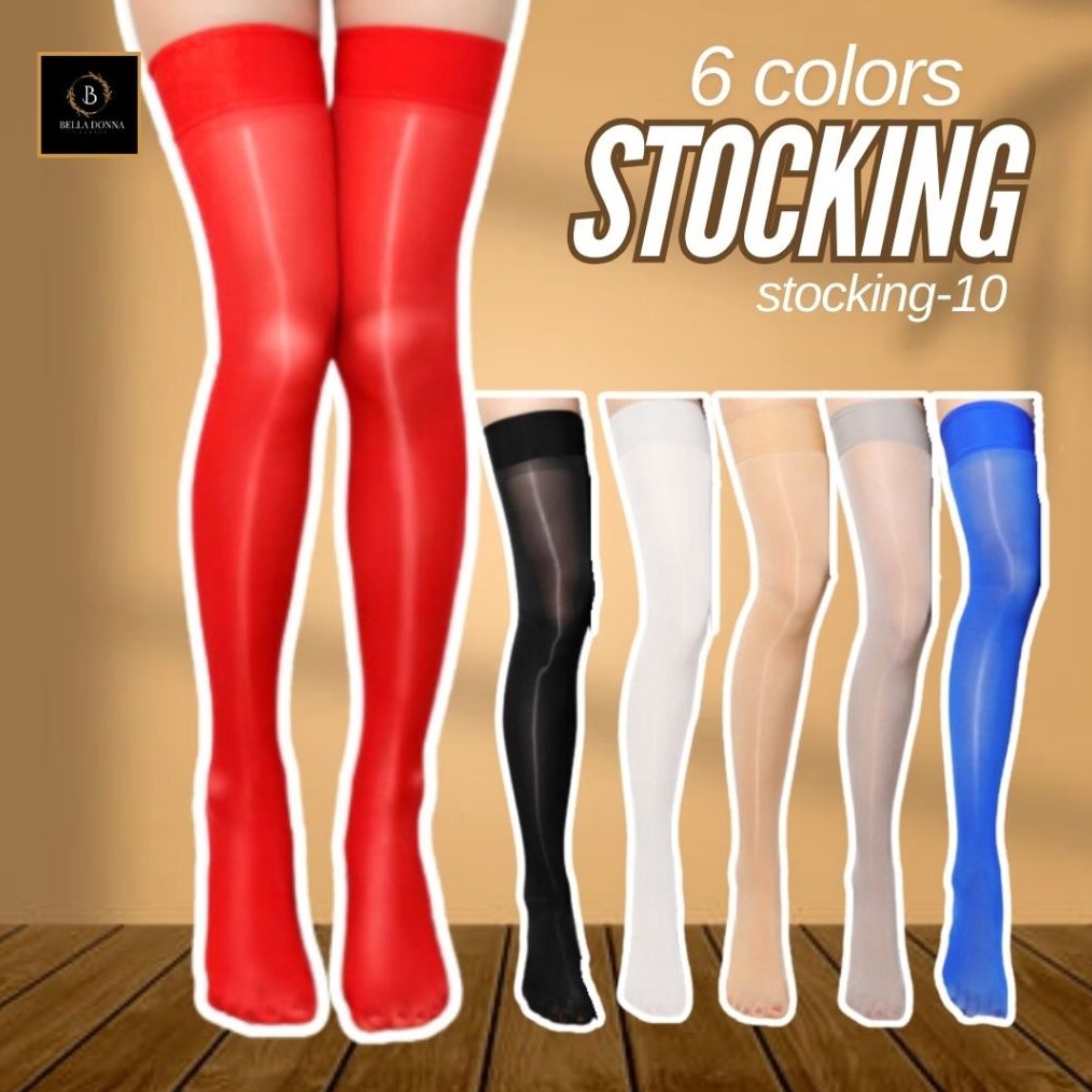 KODE G49N belladonnaidCOD Pakaian Dalam Lingerie Stocking1 Model Silk Oily Wanita Dewasa Sexy Premiu