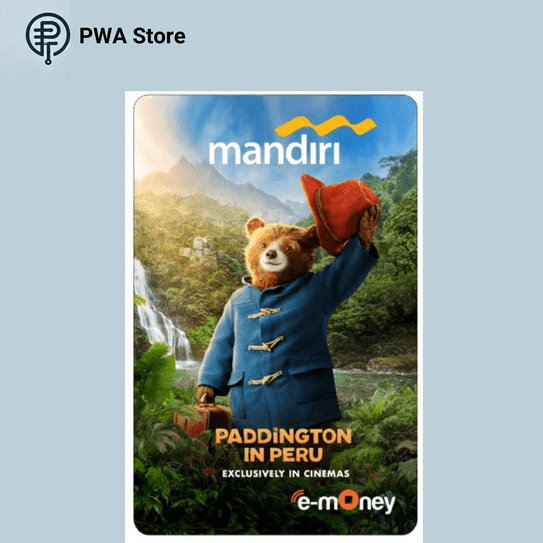 Kartu E-Money Original Mandiri Edisi Paddington in Peru - Hat (Support NFC)