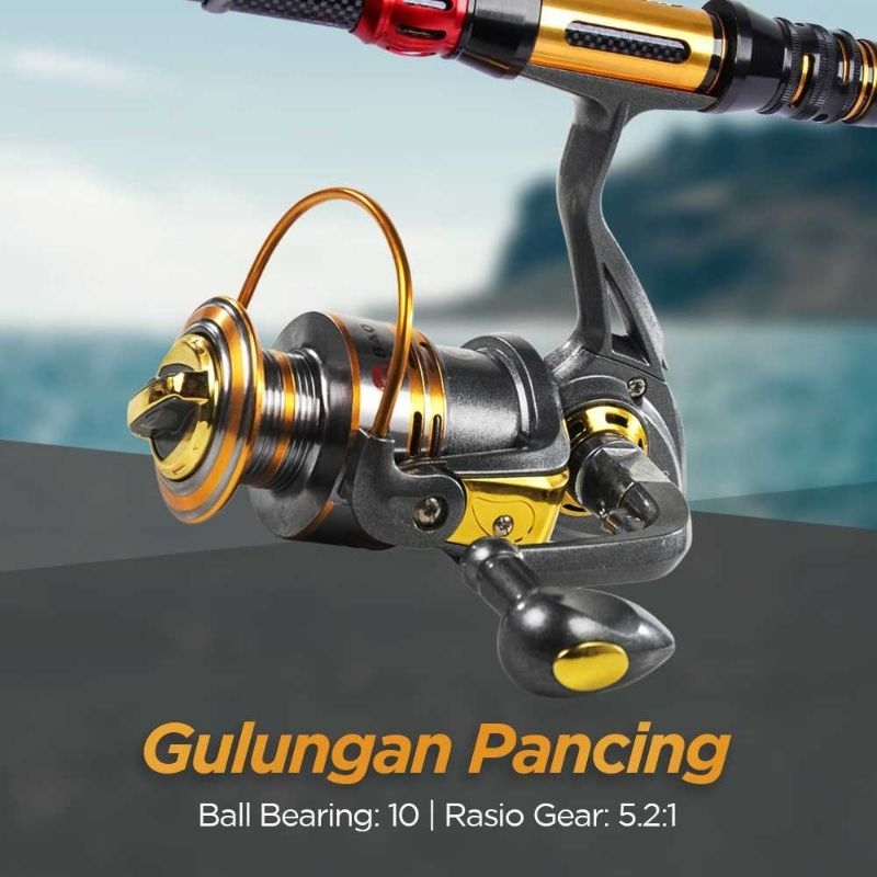 Pancingan Metal Fishing Reel 10 Ball Bearing - DB3000
