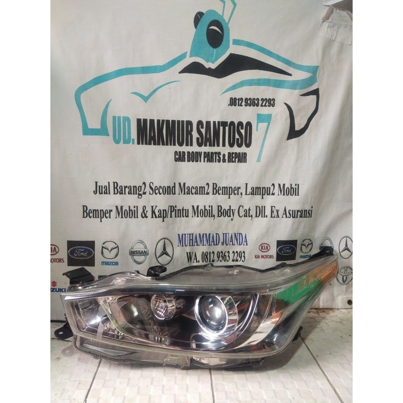 Headlamp lampu toyota yaris 2016 kiri