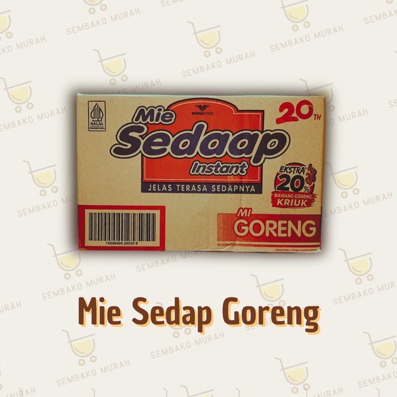 

MIE SEDAP GORENG 1 BUNGKUS ISI 40 PACKS