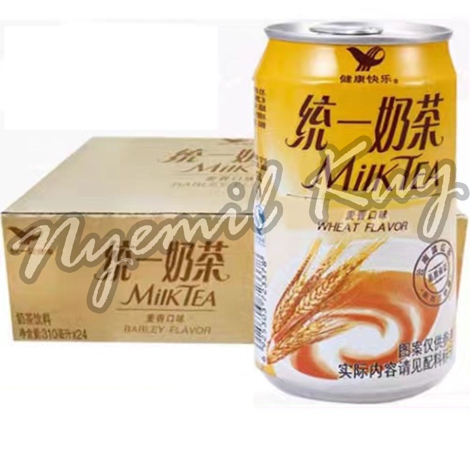 

[PER KALENG] TongYiNaiCha Milk Tea Wheat Flavour - Uni President Teh Susu Rasa Barley Kemasan Kaleng - Unif Milk Tea Barley Flavor Drink 310ml