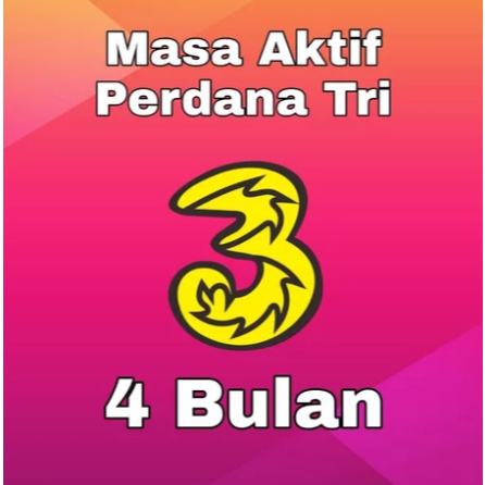 Tambah Masa Aktif 3 Tri 4 Bulan