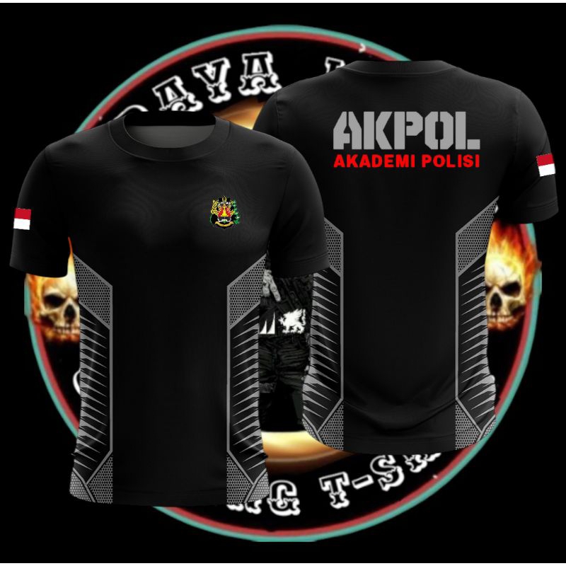 kaos Jersey sablon AKPOL Akademi polisi - kaos atasan pria AKPOL - baju AKPOL - pakaian pria AKPOL -