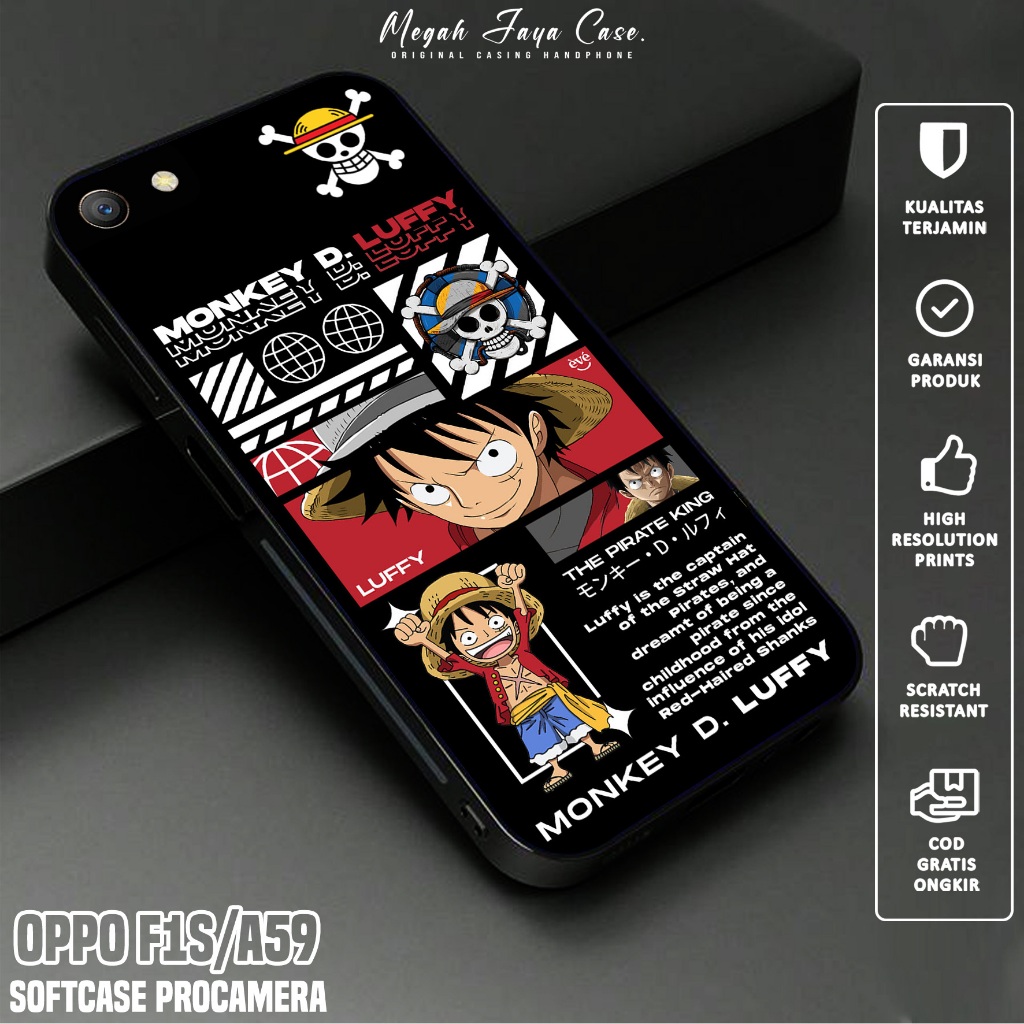 Case OPPO F1S / OPPO A59 - Softcase Hp OPPO A59 / OPPO F1S Motif ONE PIECE - Casing Hp OPPO F1S - Si