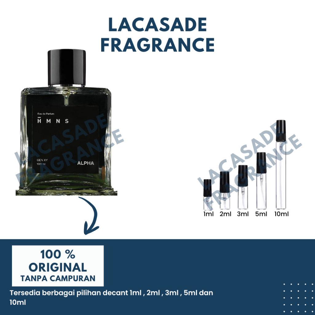 Decant HMNS Perfume - Alpha Travel Size Parfum Pria Wanita Wangi Tahan Lama 100% ORIGINAL