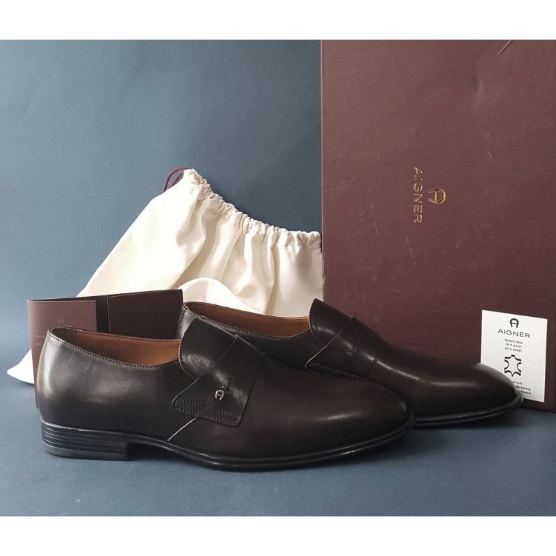 AIGNER MUNICH men shoes calf leather Original store MADE IN ITALY