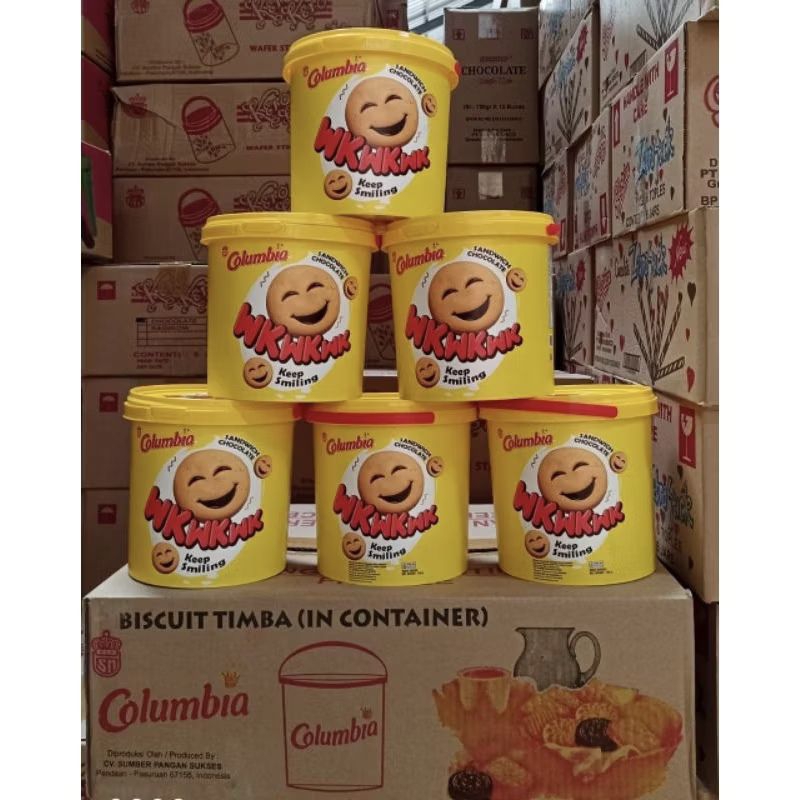 

Columbia Sandwich Chocolate Wkwkwk Keep Smilling Timba 350gr