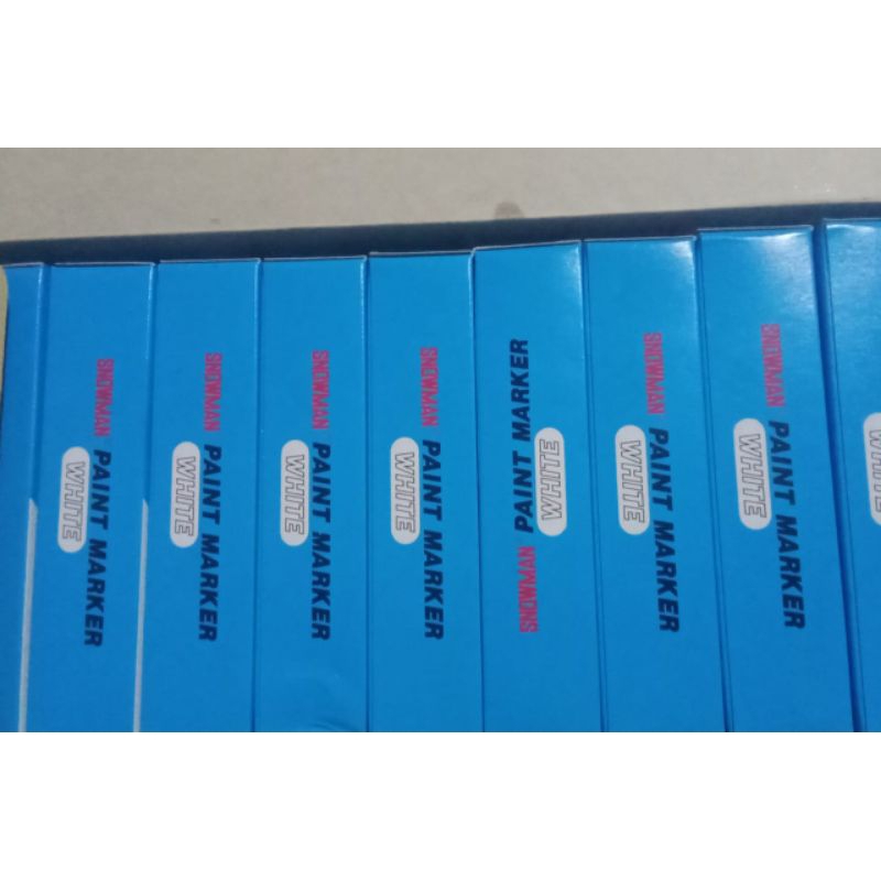 

Spidol Snowman White Paint Marker WP-12 Permanent - mulai 10k/pcs-100k/kotak.