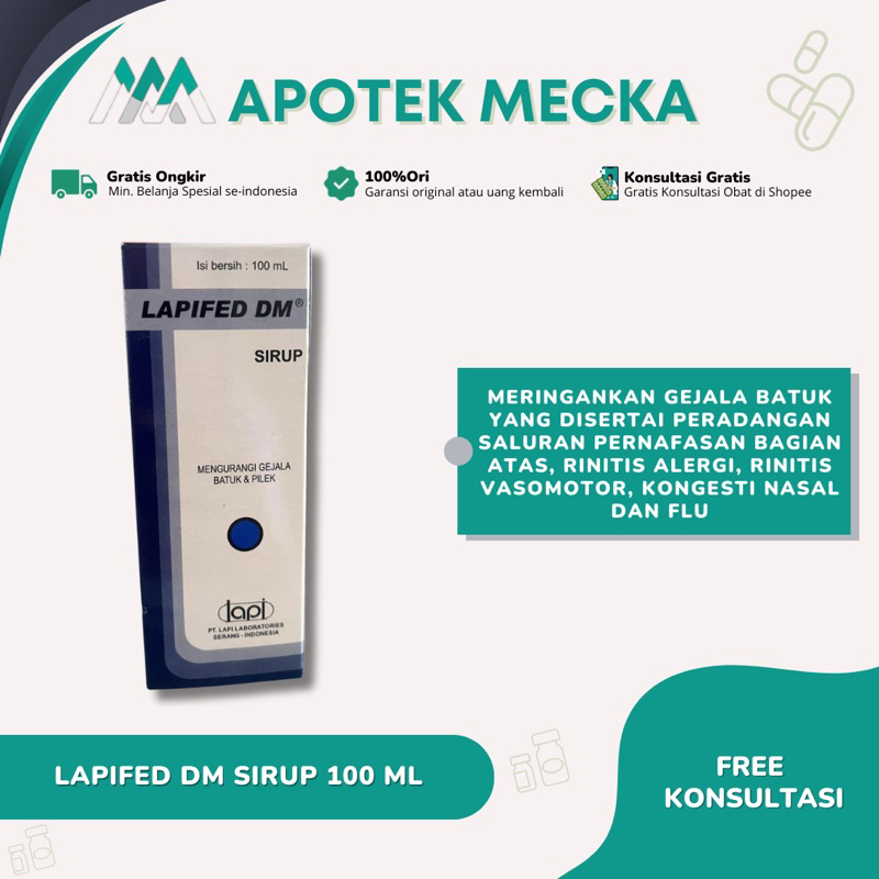 

Lapifed DM Sirup 100ML