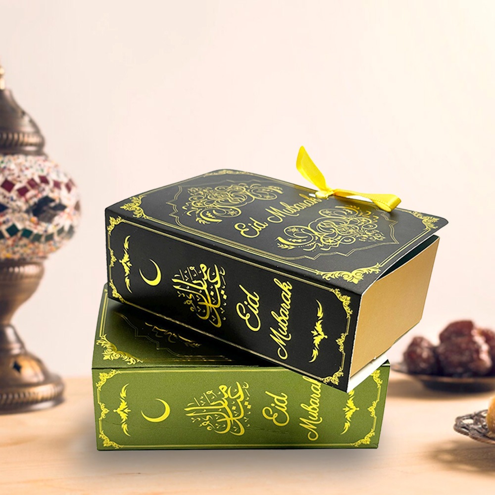 

[BOX BUKU HAMPERS LEBARAN] Kotak Hampers Eid Mubarak Bentuk Buku, Box Hampers Lebaran Buku, Kotak Permen Gable Box, Box Kotak Souvenir Ramadhan Unik Bentuk Buku