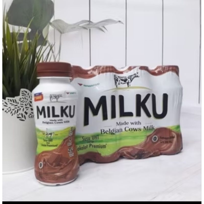 

susu milku coklat 1 pack isi 12 botol