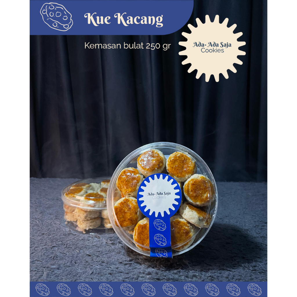 

ADA ADA SAJA COOKIES KUE KACANG KUE KERING RAMADHAN UKURAN KEMASAN BULAT 250 GR | LEBARAN | PUASA | HAMPERS | HANTARAN | HOMEMADE