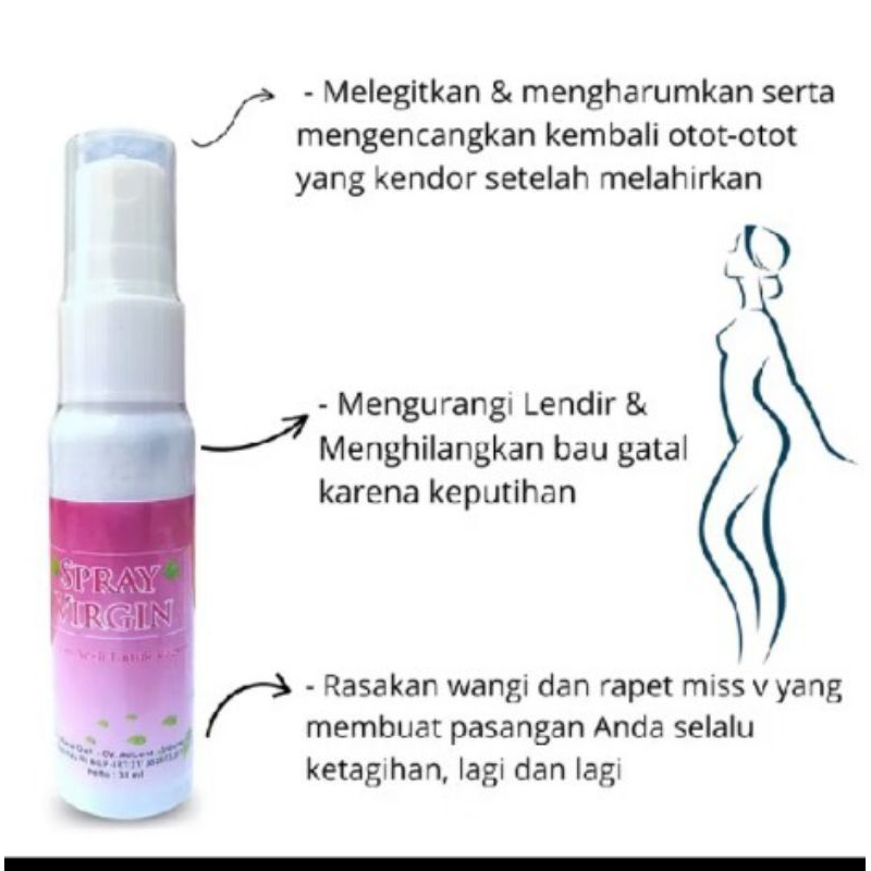 spray virgin rapat +wangi