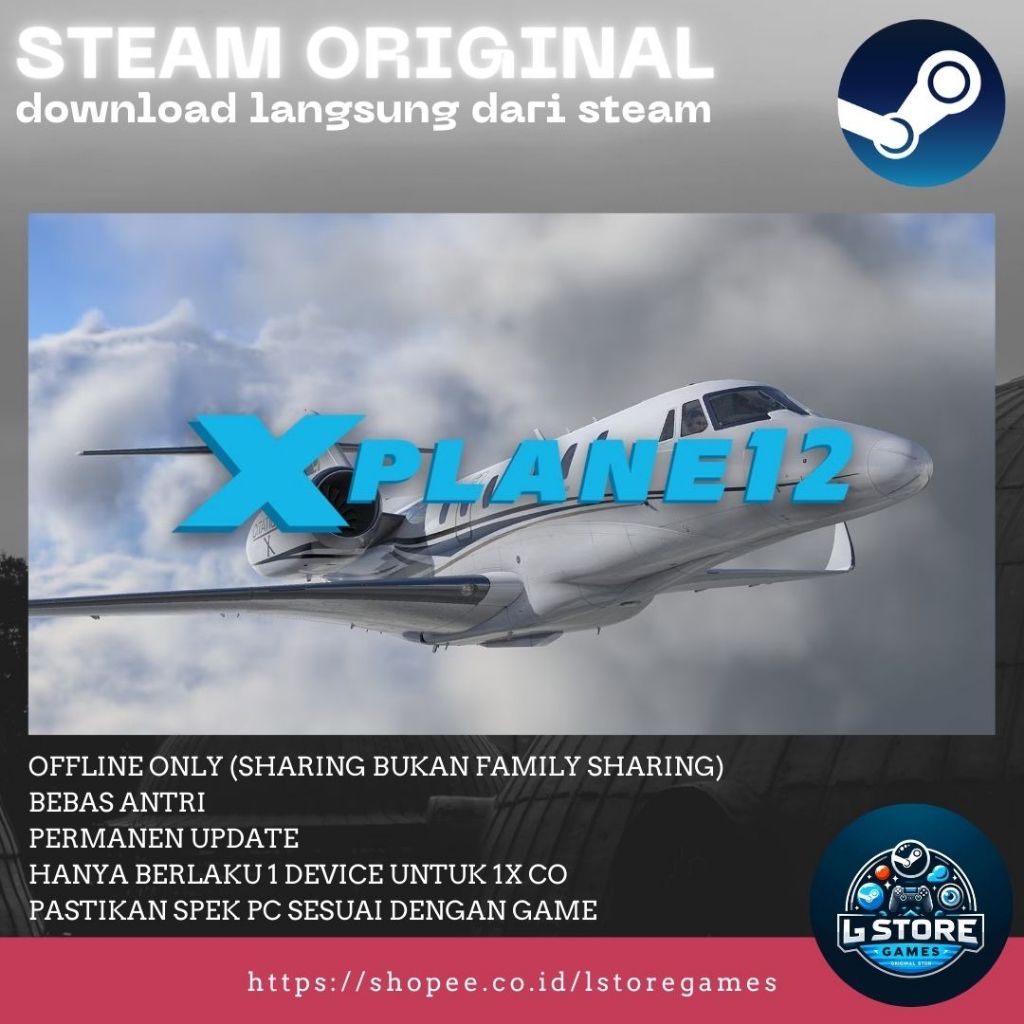 X-PLANE 12 MAC & GAME PC Sharing Original Offline