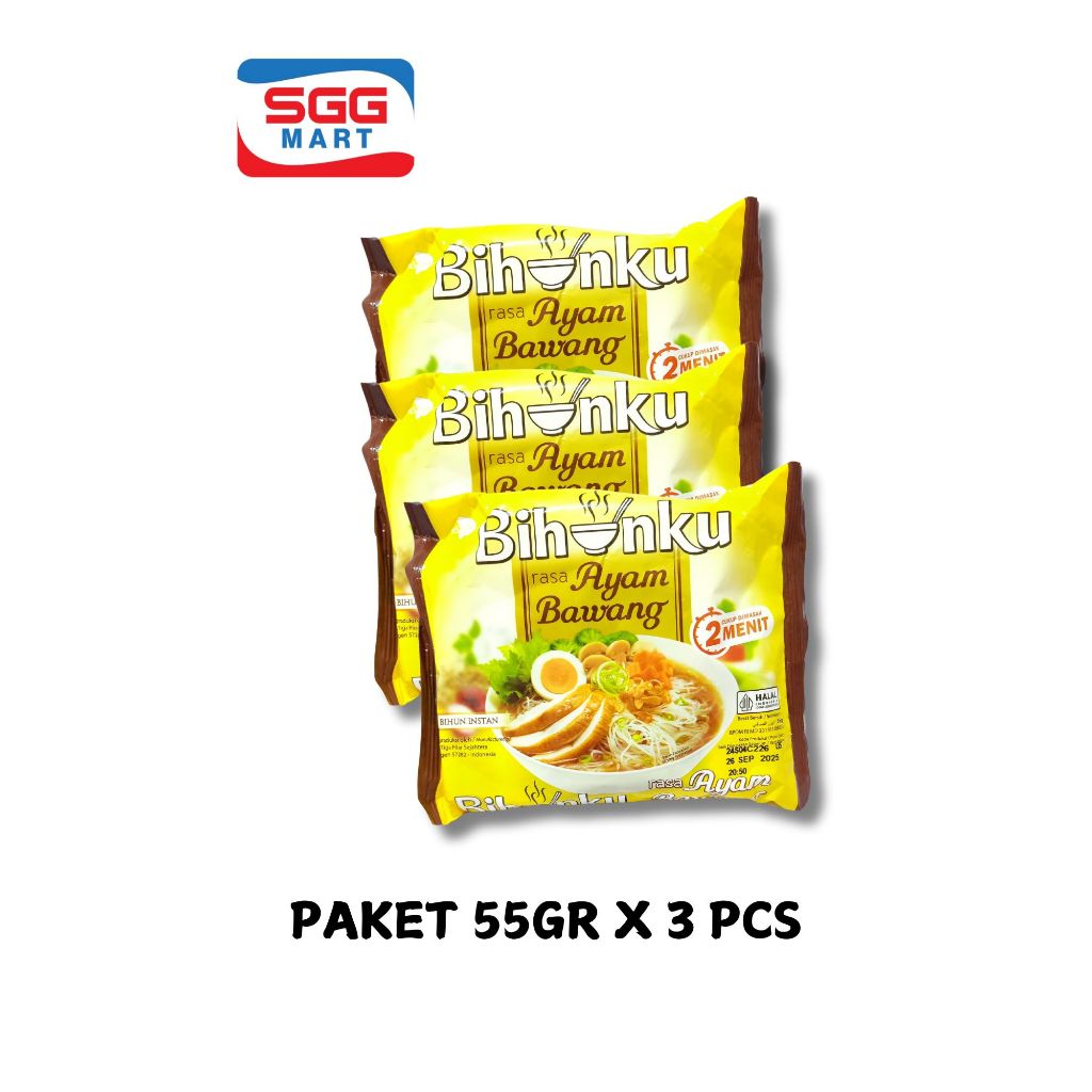 

Bihunku Kuah Rasa Ayam Bawang paket 55gr x 3pcs