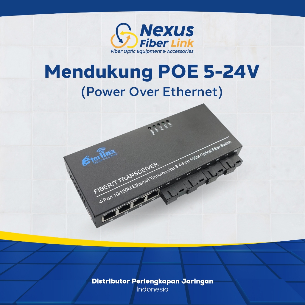HTB Pontianak Eterlink 4 FO 4 LAN - Fullset + Adaptor