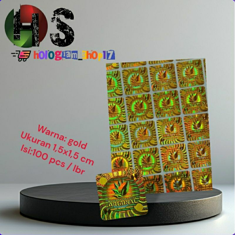 

stiker hologram original natural product