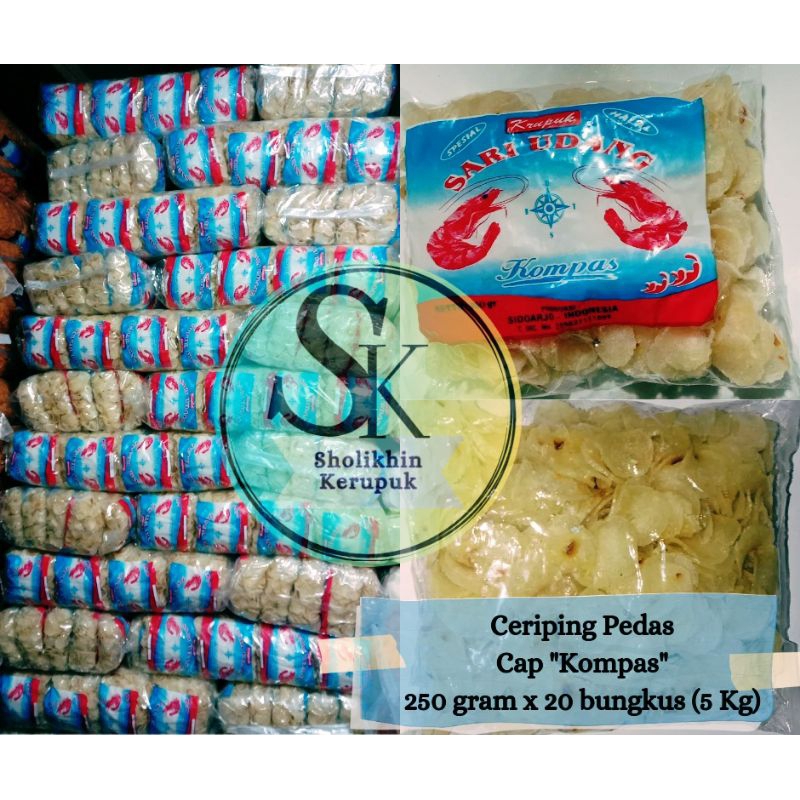 

Ceriping Pedas 5 Kg (250 gram x 20 Pcs) Cap Kompas / Ceriping Pedas Manis Gurih / Ceriping Pedas Cap Kompas/ Kerupuk Singkong Pedas Mentah / Kerupuk Singkong Pedas Gurih / Snack Singkong Pedas / Krupuk Singkong pedas manis enak