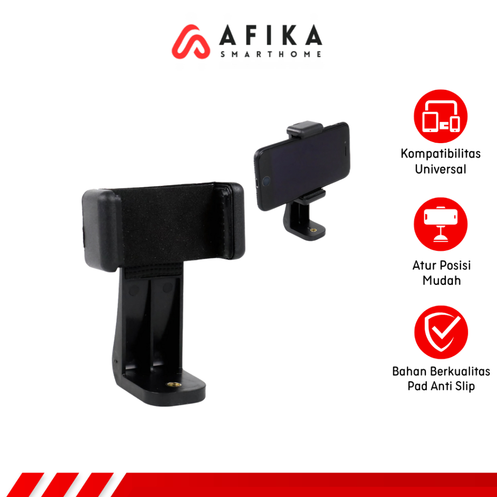 Smartphone Clamp Bracket Holder Mount Tripod Monopod