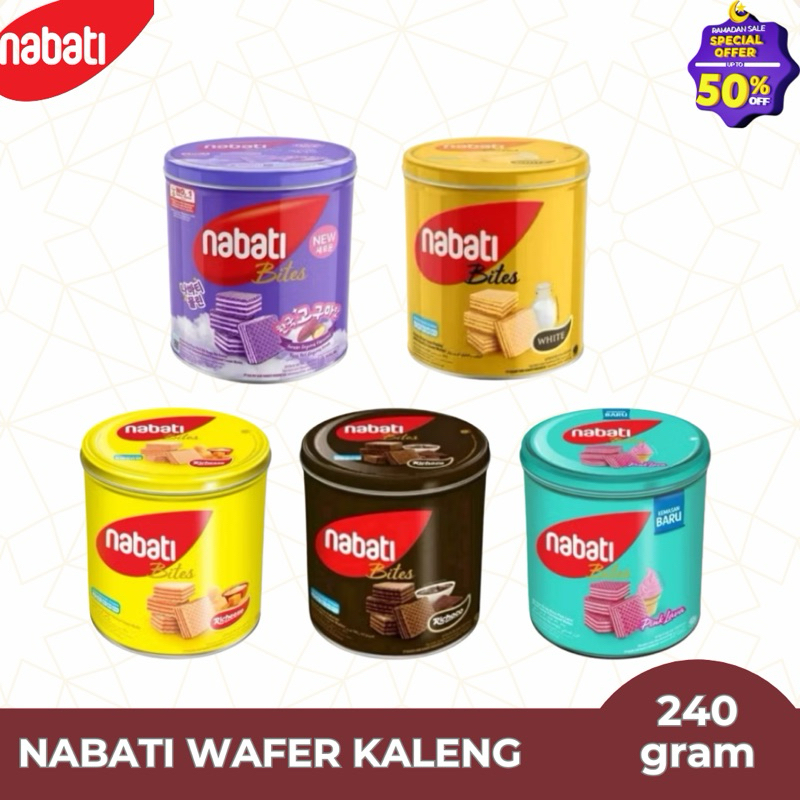 

Nabati Kaleng Wafer Richoco Richeese Goguma Pink lava 240g