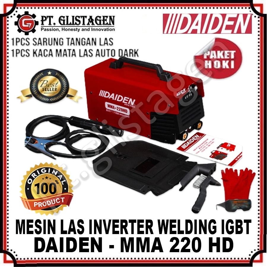DAIDEN MMA 220HD Mesin Las Trafo Travo Las Listrik Welding MMA-220HD MMA 220 HD MMA-220 HD MMA220HD 