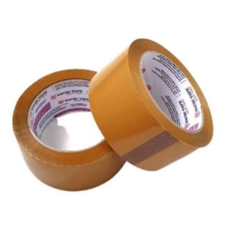 

lakban COKLAT NACHI 1 SLOP 2" x 100y core ungu (terpanjang) ISI 6ROL