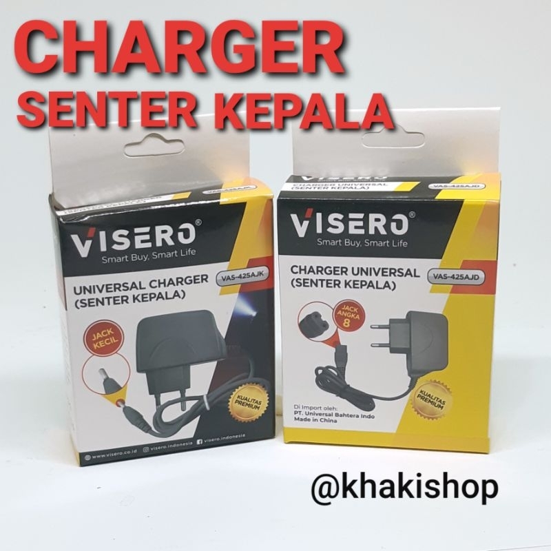VAS425 Universal charger Premium (Senter Kepala)