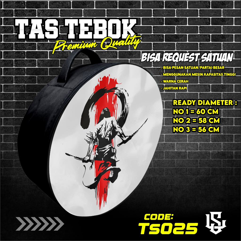 tas tebok murai motif japanese ransel gendong jinjing bawa tebok sangkar murai printing