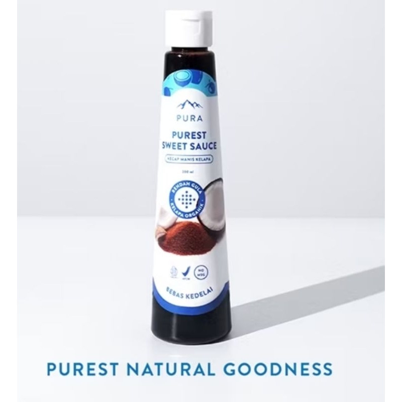 

Pura kecap manis rendah gula kalori- Purest sweet sauce- kecap organik @200ml