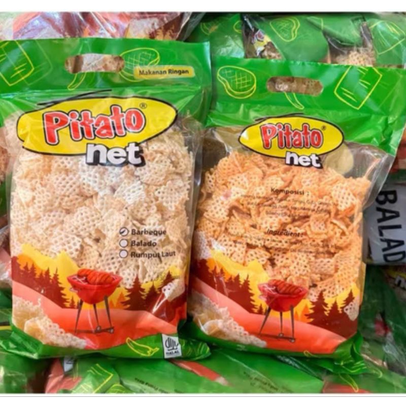 

Pitato Net Taro 200gram Snack Taro Murah Rasa Barbeque dan Balado