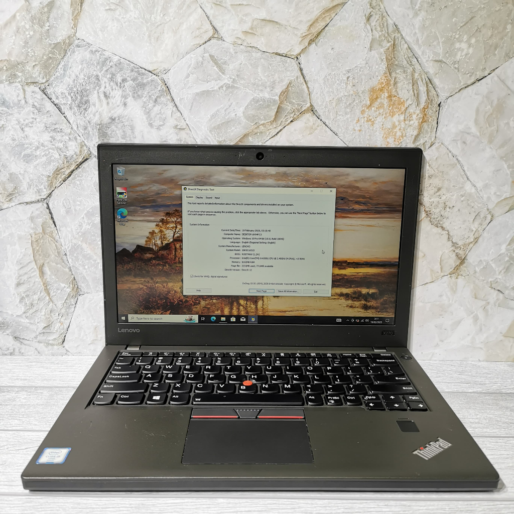 Lenovo Thinkpad X270 X260 Core i5 Gen 6 | 7 RAM 8GB SSD 256GB | MURAH BERGARANSI