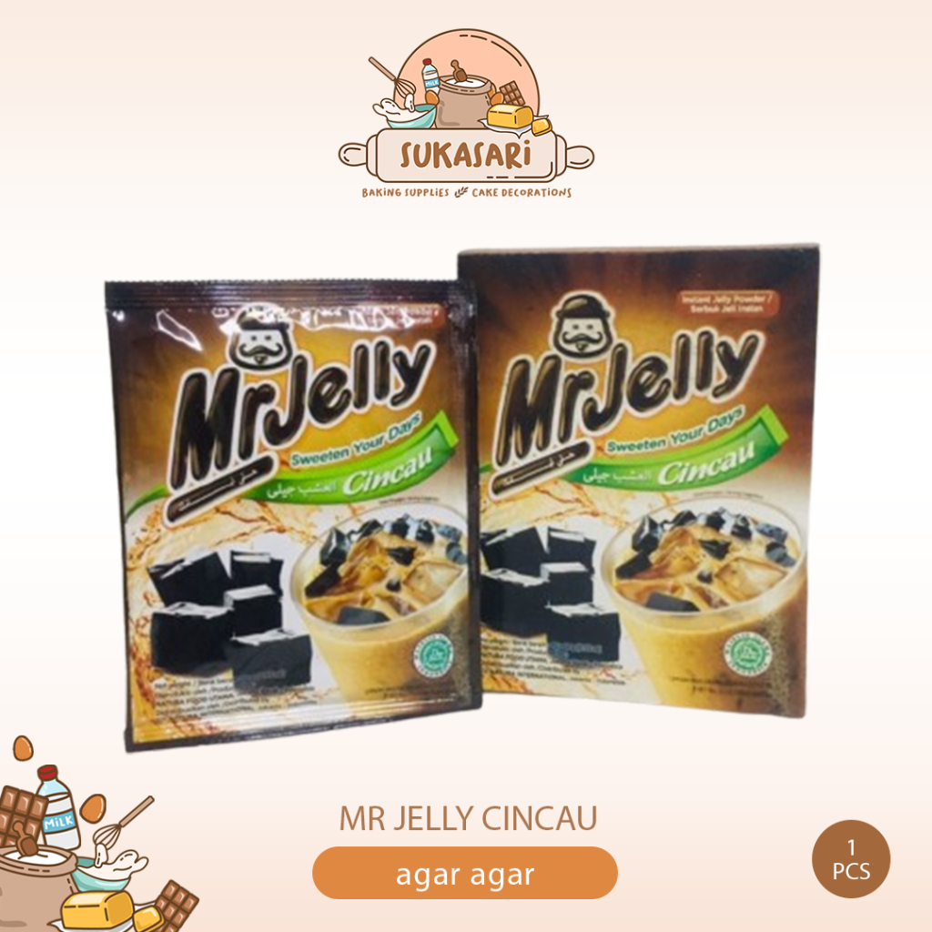 

Mr jelly Cincau 15gr agar agar tanpa rasa 1pcs