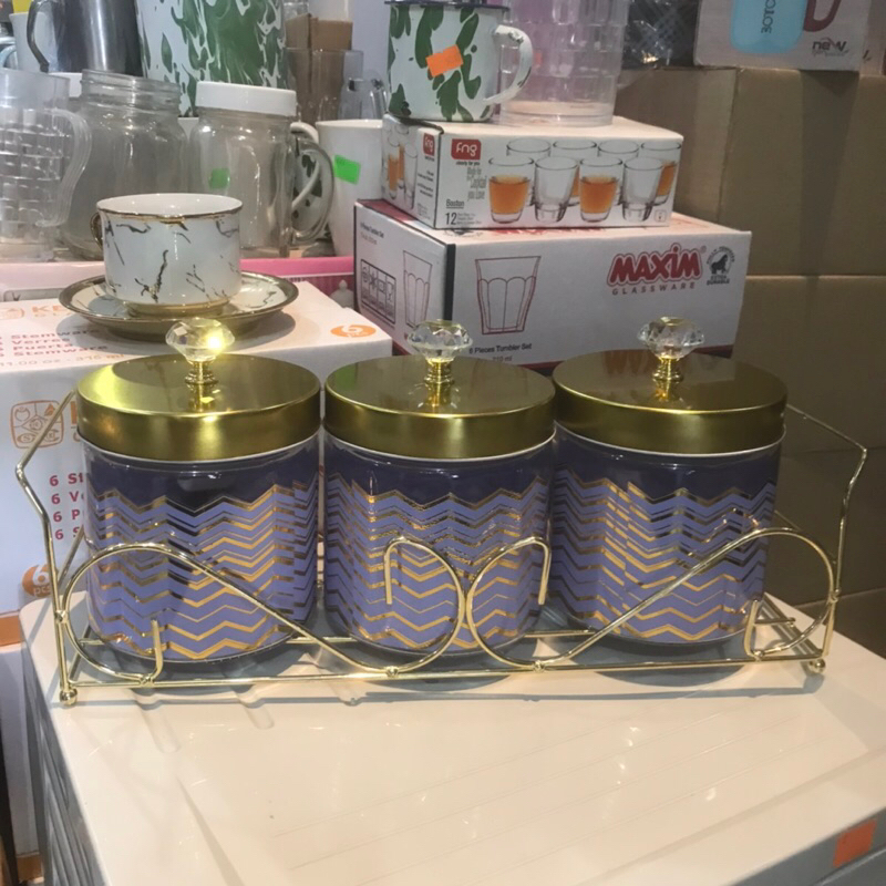 TOPLES KACA SET GOLD / TOPLES KACA SET EMAS / TOPLES SET LEBARAN