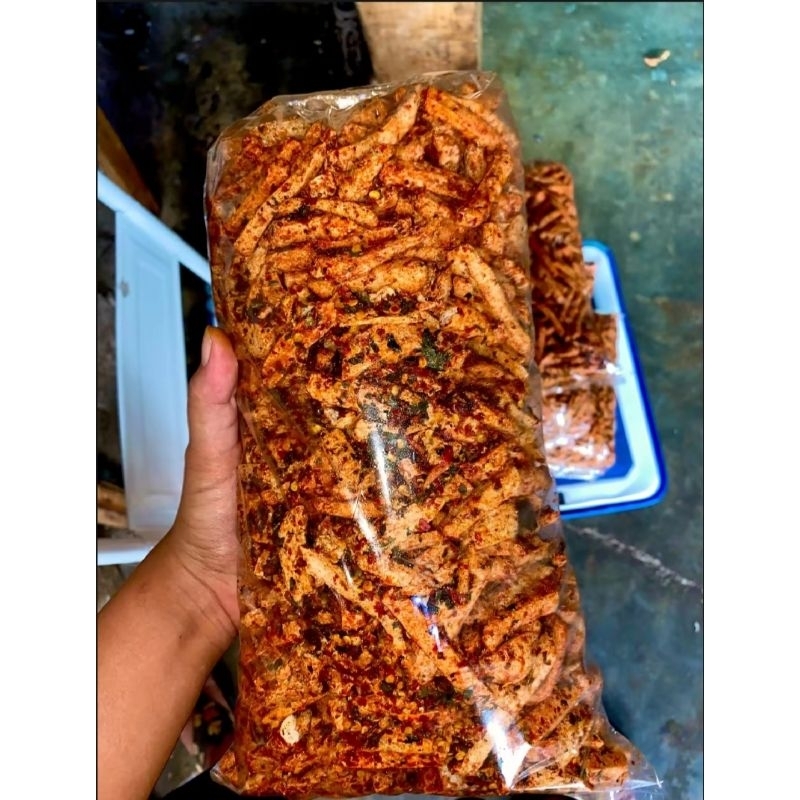

basreng peds daun jeruk 1 kg