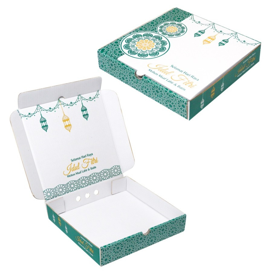 

(20 Pcs)Kardus Toples 250gr Isi 4 Dus Parcel Idul Fitri 25x25x5 Cm Box Hampers Eid Mubarak