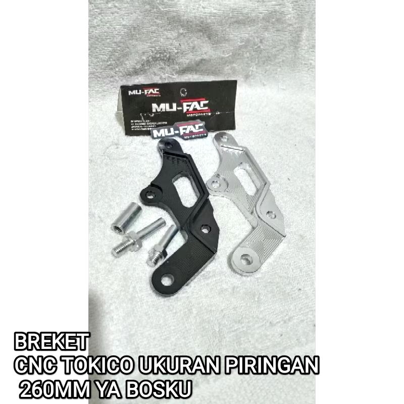 breket kaliper tokico disc 260mm 220mm vario 150 new vario 125 new genio breket disc 220 mm 260mm va