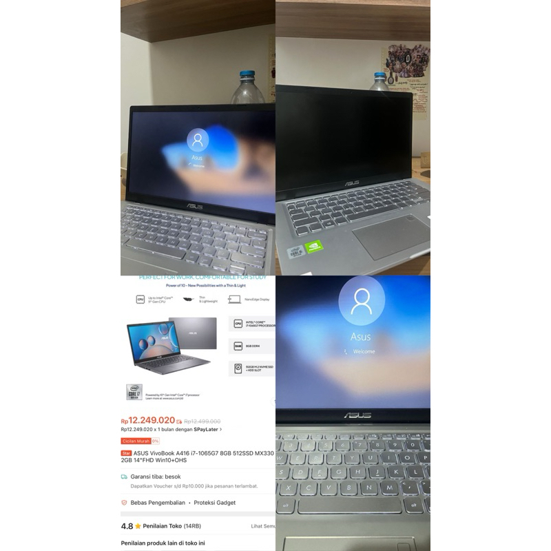 PRELOVED LAPTOP ASUS A416JP