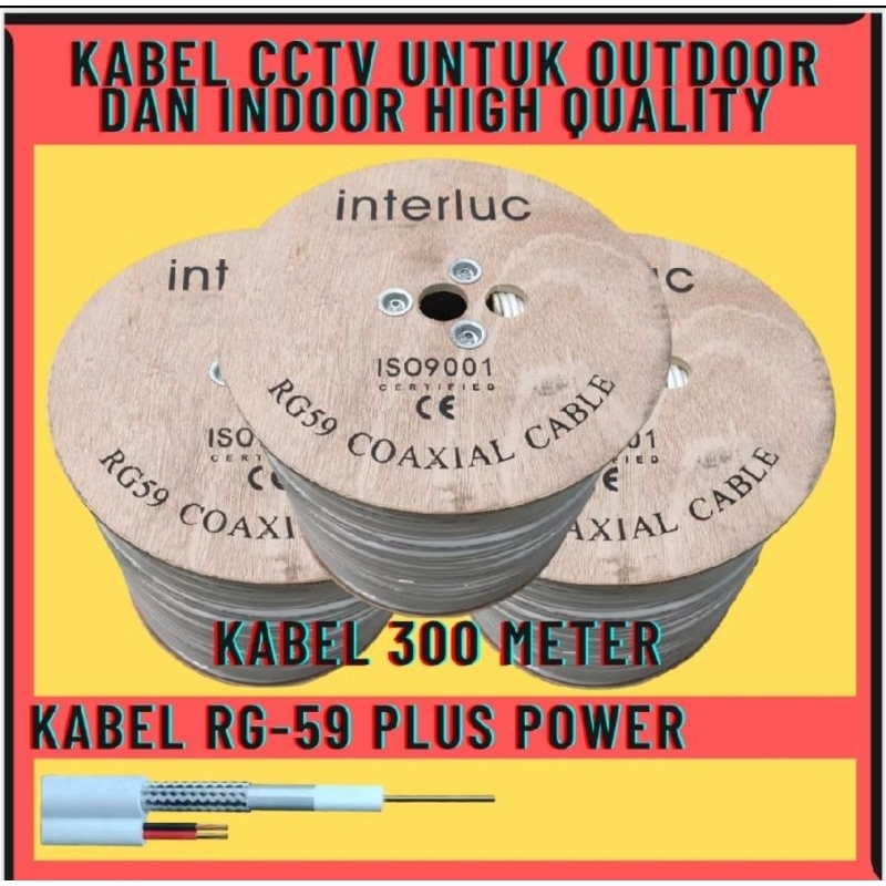 Kabel CCTV 1 roll 300M original
