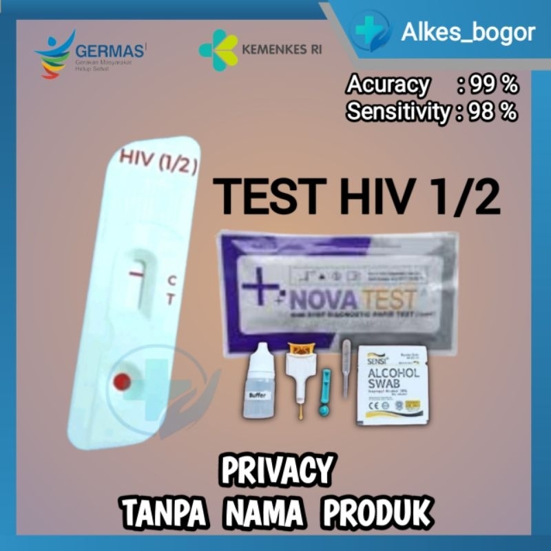 Tes HIV 1/2 Akurat Mandiri Satuan - Nova Test