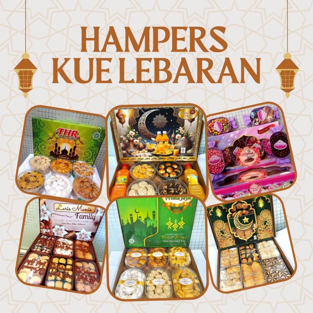 

Paket Hadiah & Hampers Kue Lebaran- Perpaket Isi 6 Toples - BPOM HALAL