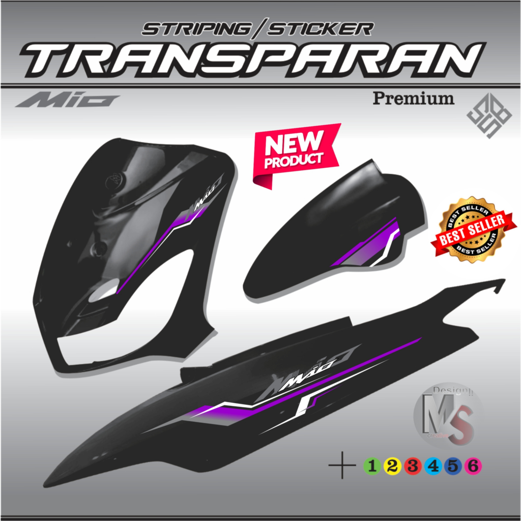 STRIPING MIO SPORTY. STRIPING TRANSPARAN MIO SPORTY