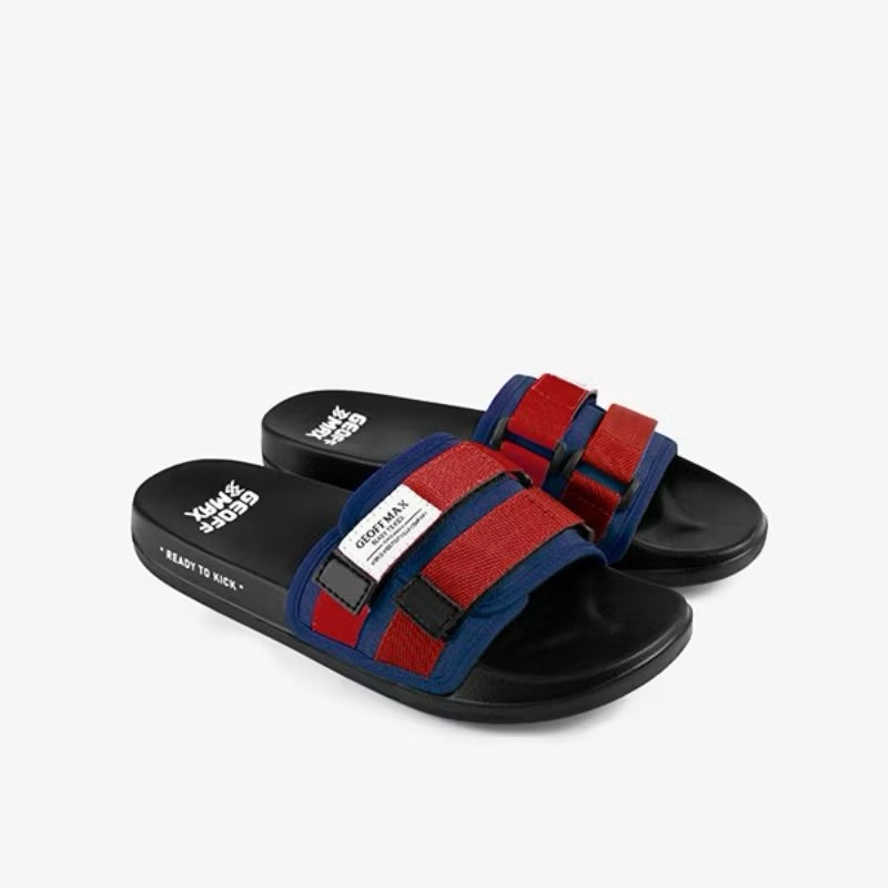 Sandal Geoff Max Original - Fredo Navy Red | Slipper | Sandal Slide | Unisex