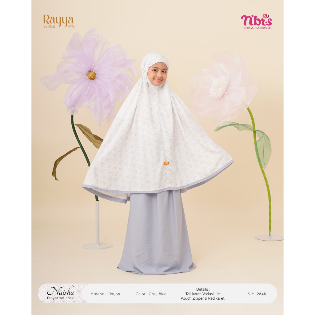 MUKENA ANAK NIBRAS TERBARU NAISHA PRAYER SET ANAK