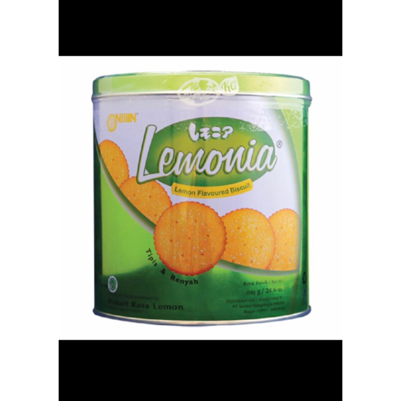 

Nissia lemonia biskuit rasa lemon kaleng 650g